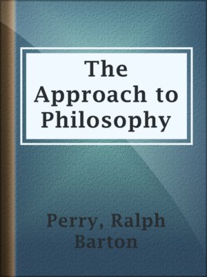 cover image of The Approach to Philosophy